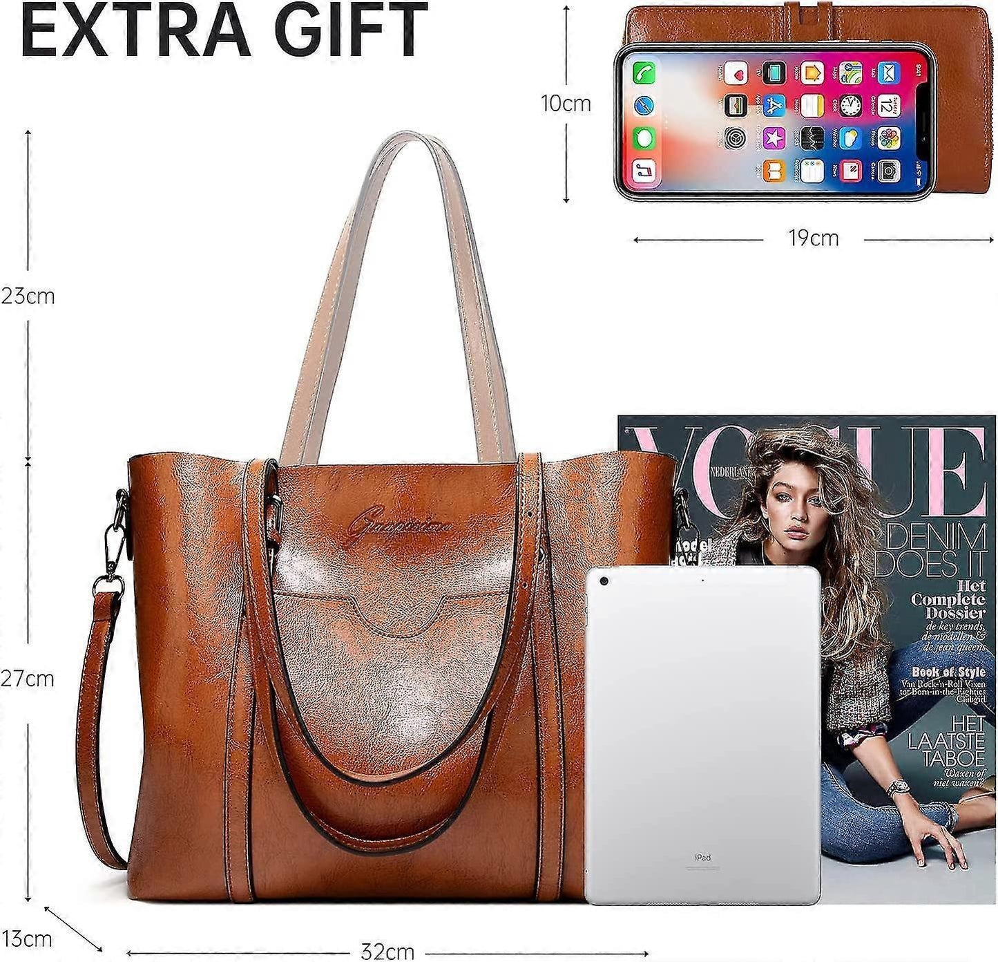Ladies Large Shoulder Bag Tote Bag Casual Tote V1263-JX-3503