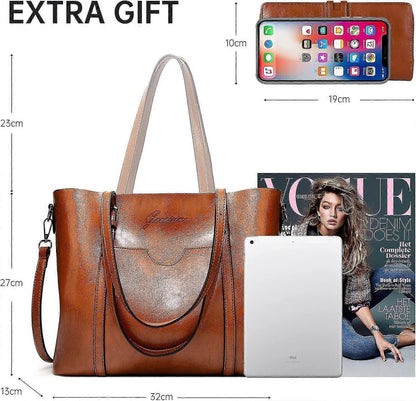 Ladies Large Shoulder Bag Tote Bag Casual Tote V1263-JX-3503
