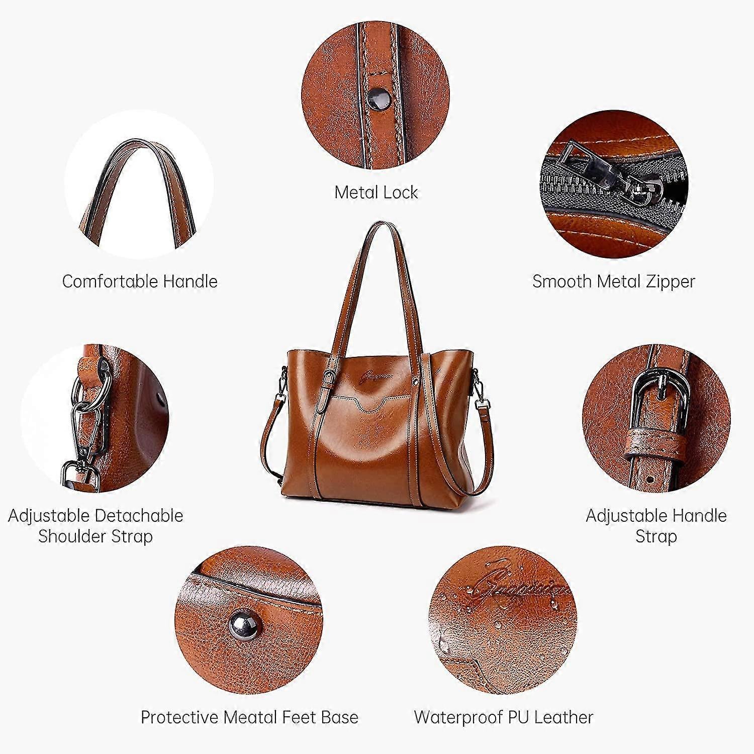 Ladies Large Shoulder Bag Tote Bag Casual Tote V1263-JX-3503