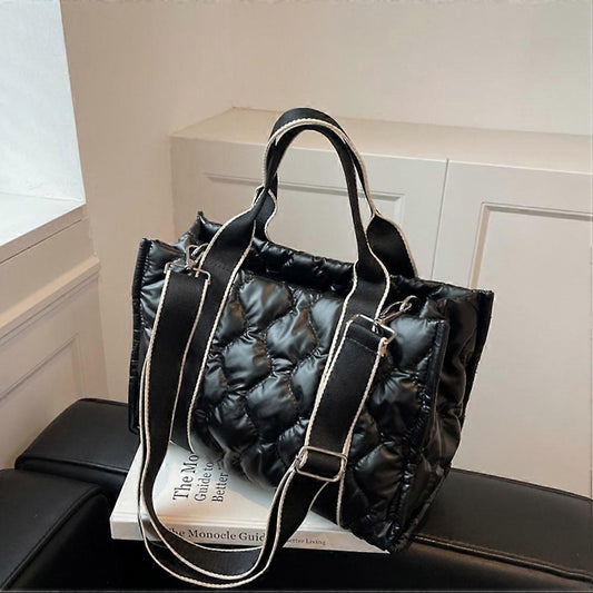 Nylon Tote Bag Women's Shoulder Shopping Bag Casual Tote V1263-JX-3517