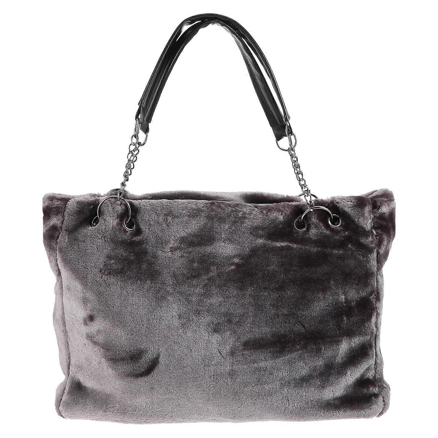 Women's Fuzzy Tote Bag Fluffy Plush Handbag Tote Purses V1263-JX-3519