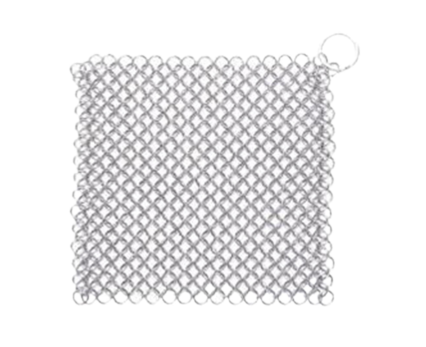 Stainless Steel Cast Iron Skillet Cleaner Chainmail Scrubber-6inch V1263-JX-352