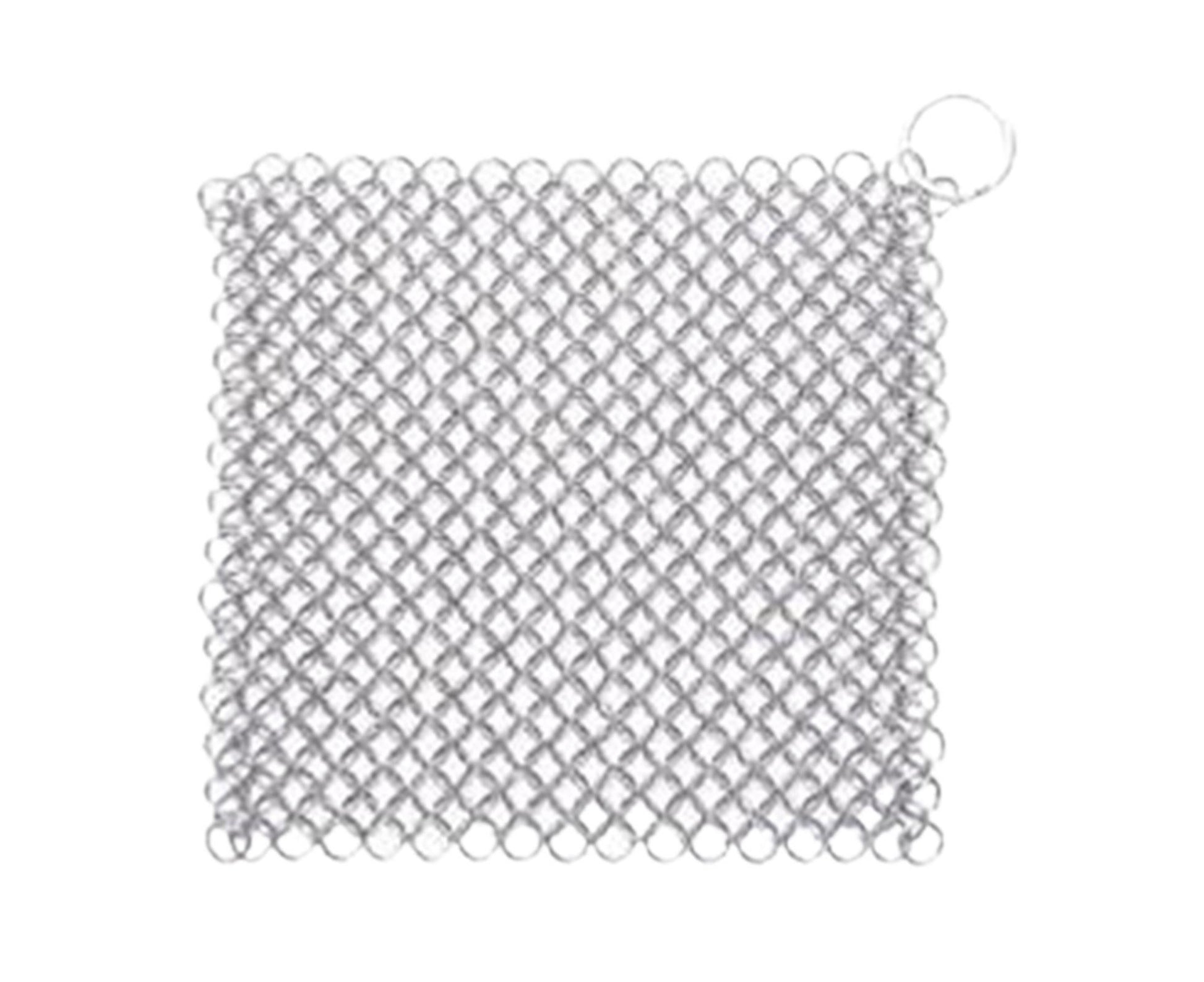 Stainless Steel Cast Iron Skillet Cleaner Chainmail Scrubber-6inch V1263-JX-352