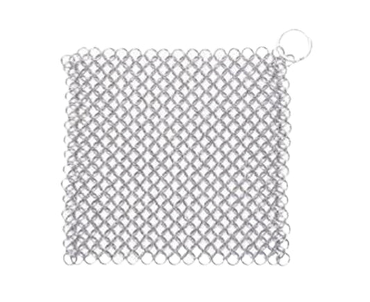 Stainless Steel Cast Iron Skillet Cleaner Chainmail Scrubber-6inch V1263-JX-352