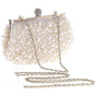 Evening Wedding Clutch Pearl Handbag Small White Purse Bridesmaid Bag V1263-JX-3520