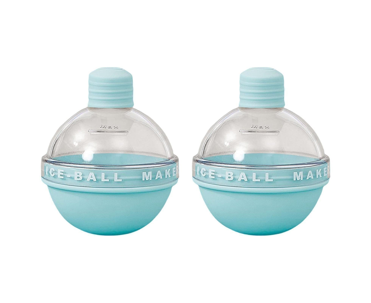 2Pcs Ice Cube Mold Reusable DIY Creative Light Bulb Shape Ice Ball Maker Household Supplies -Blue V1263-JX-353