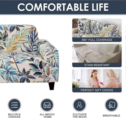 2 Seater Stretch Sofa Cover with 1 Cushion Cover Universal Fit 145-180cm V1263-JX-3530