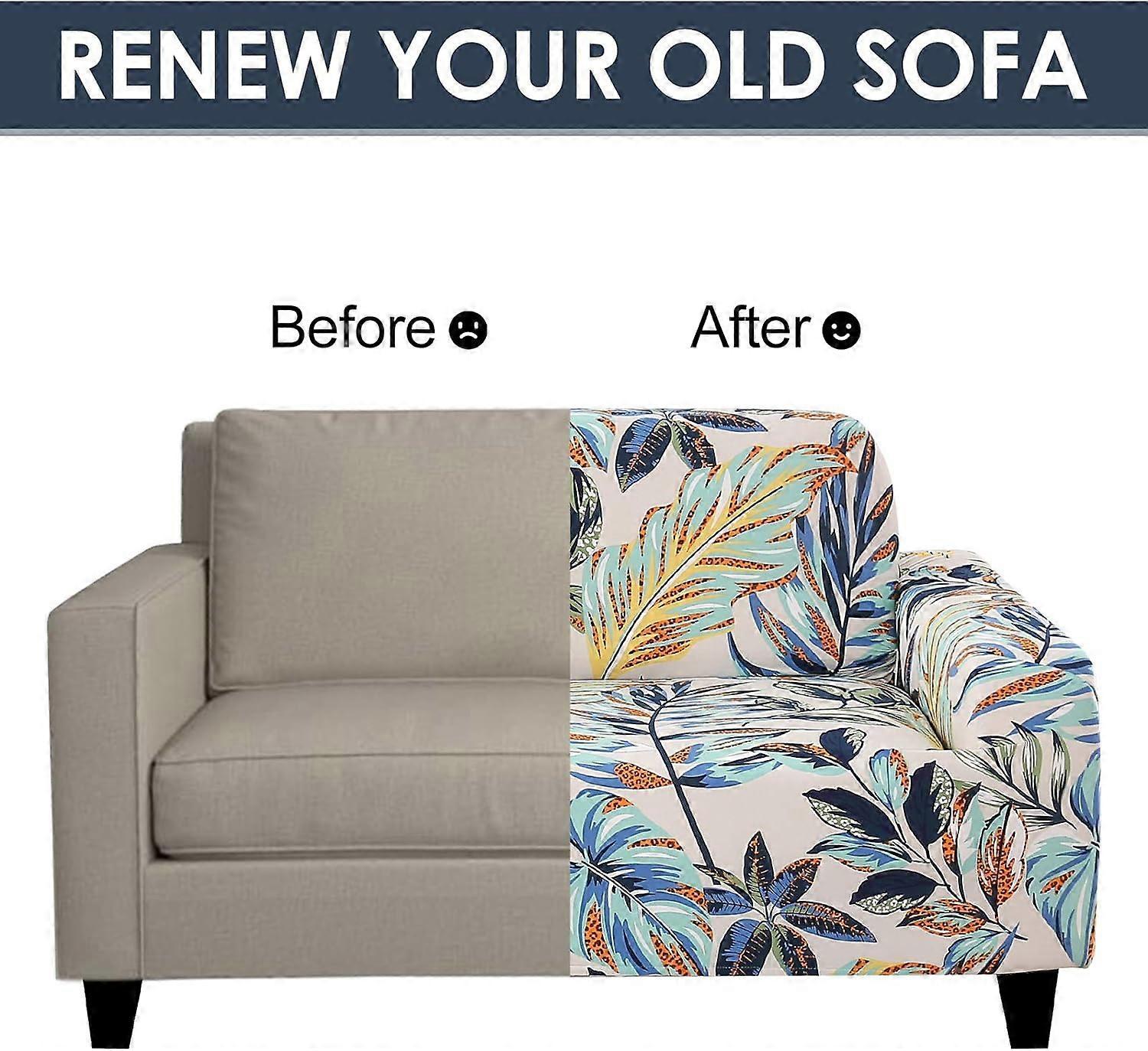 2 Seater Stretch Sofa Cover with 1 Cushion Cover Universal Fit 145-180cm V1263-JX-3530