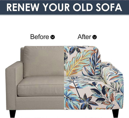2 Seater Stretch Sofa Cover with 1 Cushion Cover Universal Fit 145-180cm V1263-JX-3530