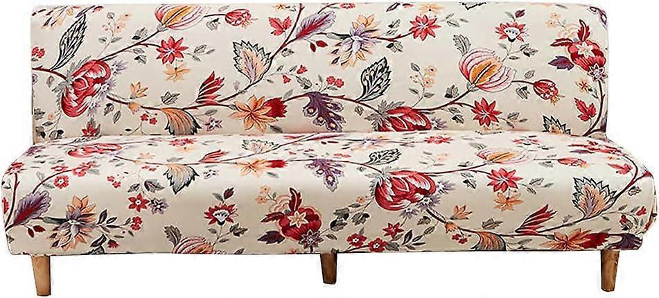 3 Seater Stretch Armless Sofa Cover Folding Sofa Bed Cover 190-210cm V1263-JX-3532