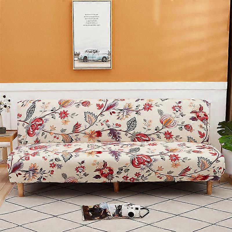 3 Seater Stretch Armless Sofa Cover Folding Sofa Bed Cover 190-210cm V1263-JX-3532