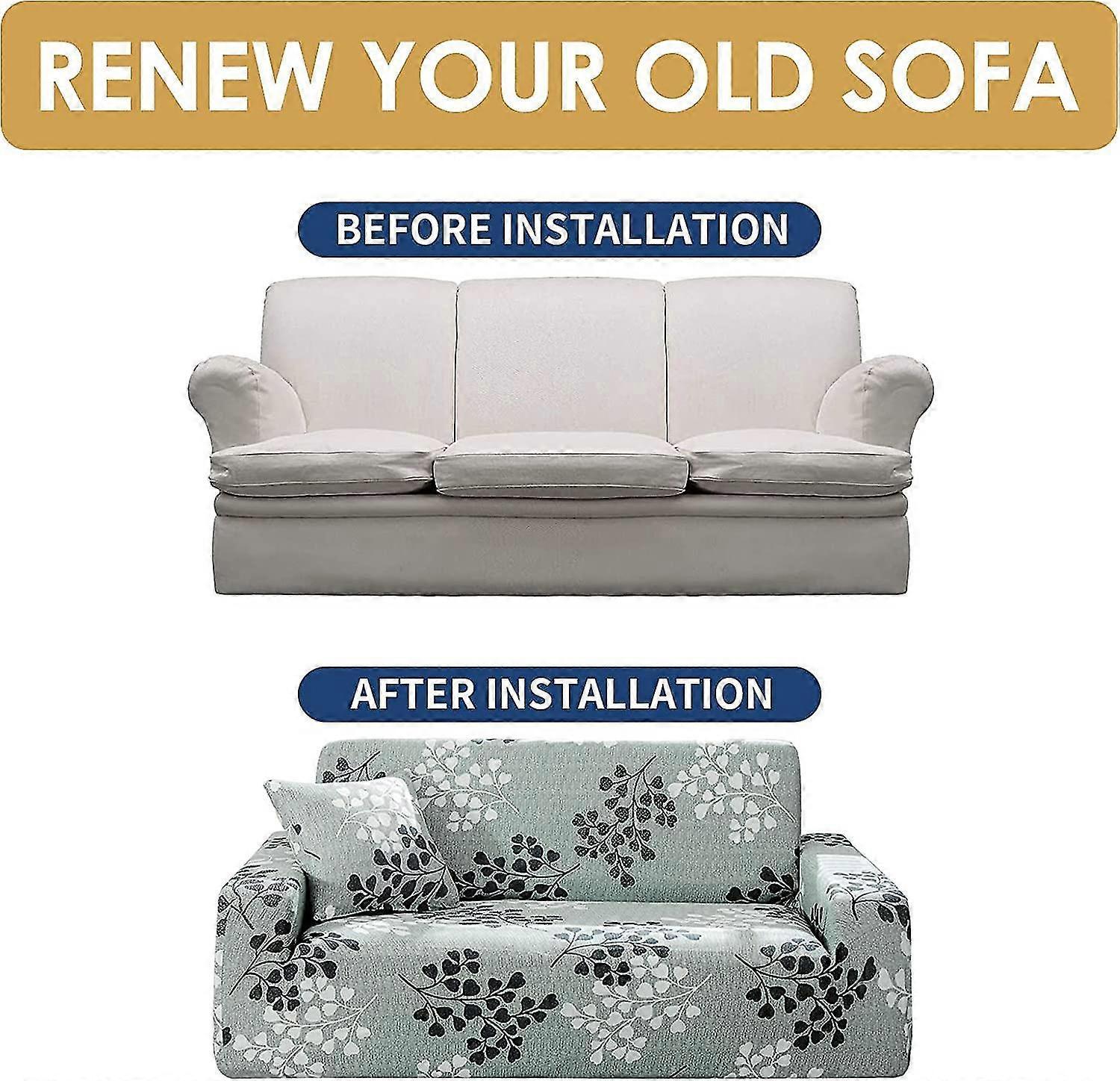 3 Seater Stretch Sofa Cover with Armrests Universal Fit 190-230cm V1263-JX-3533