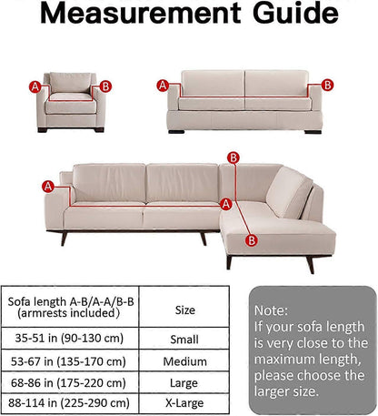 3 Seater Sofa Cover with Armrests and 1 Cushion Cover Stretch Protector V1263-JX-3534