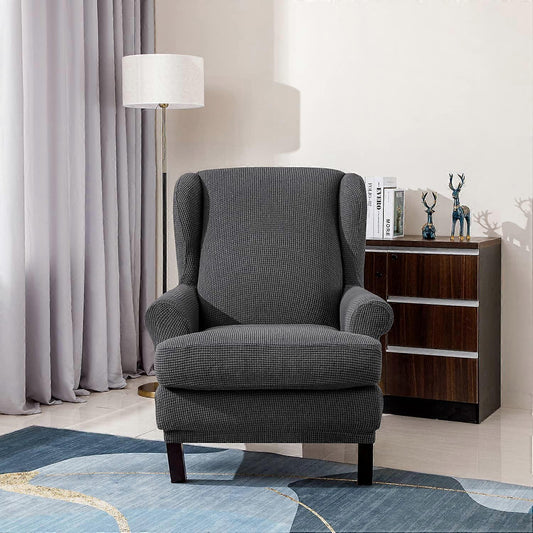 Stretch Armchair Sofa Cover Elastic Relax Fit Protector - Dark Gray V1263-JX-3536