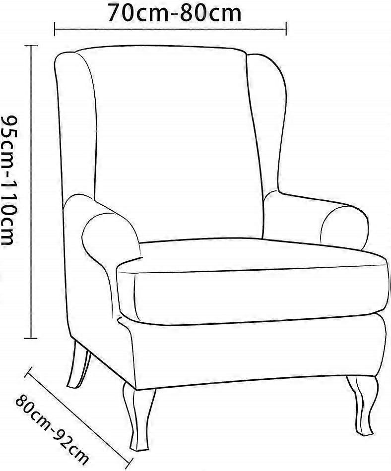 Stretch Armchair Sofa Cover Elastic Relax Fit Protector - Dark Gray V1263-JX-3536