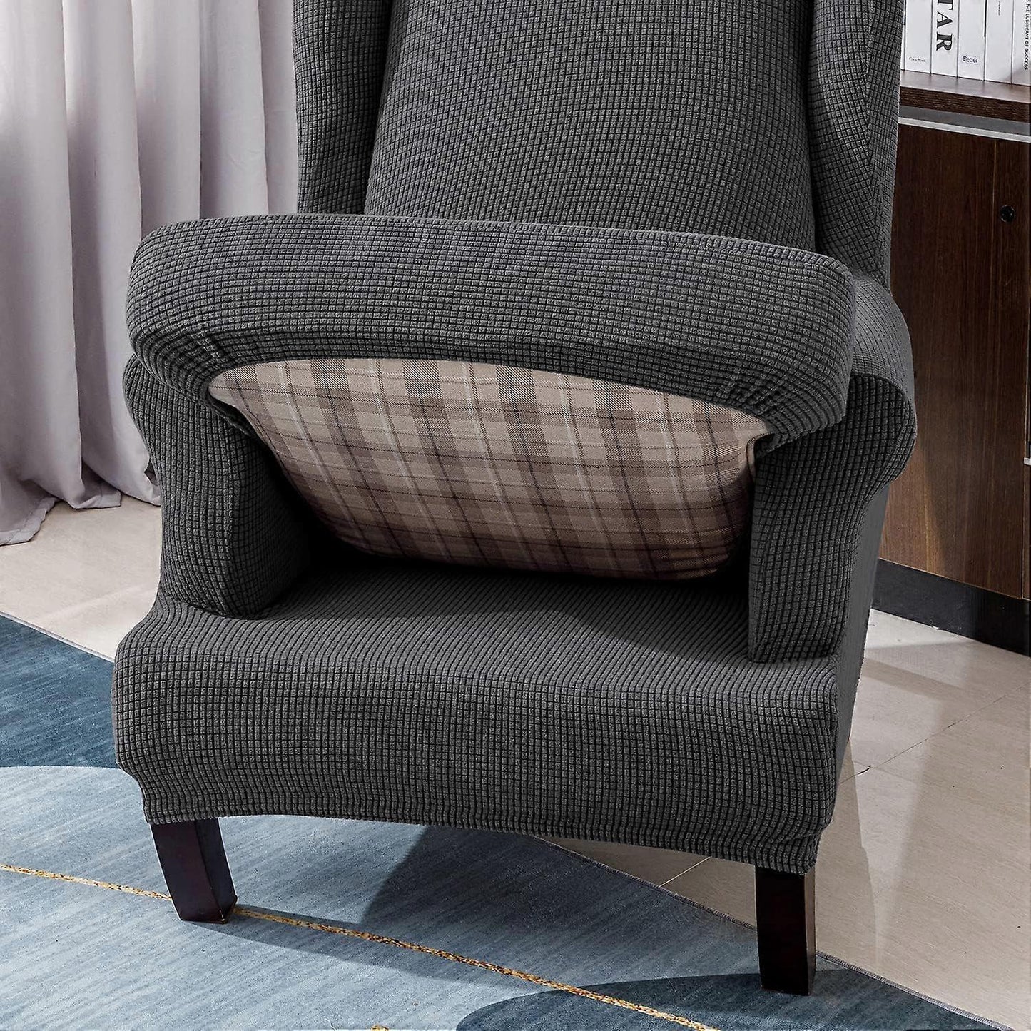 Stretch Armchair Sofa Cover Elastic Relax Fit Protector - Dark Gray V1263-JX-3536