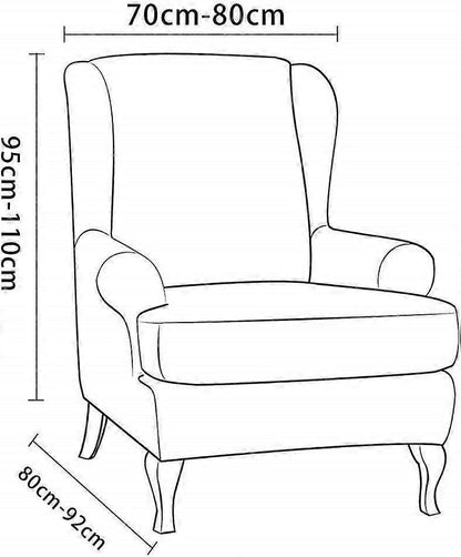 Stretch Armchair Sofa Cover Elastic Relax Fit Protector - White V1263-JX-3537