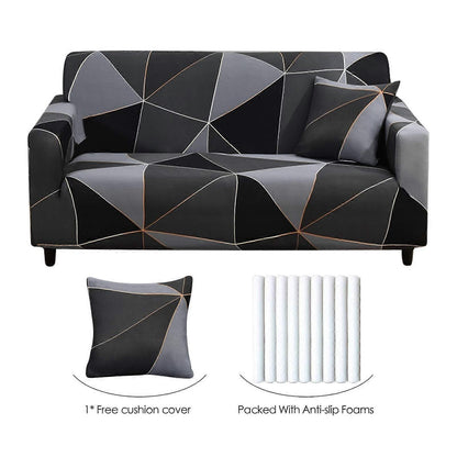 3 Seater Elastic Sofa Cover Stretch Couch Slipcover 190-230cm V1263-JX-3538