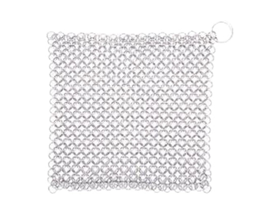 Stainless Steel Cast Iron Skillet Cleaner Chainmail Scrubber-7inch V1263-JX-354