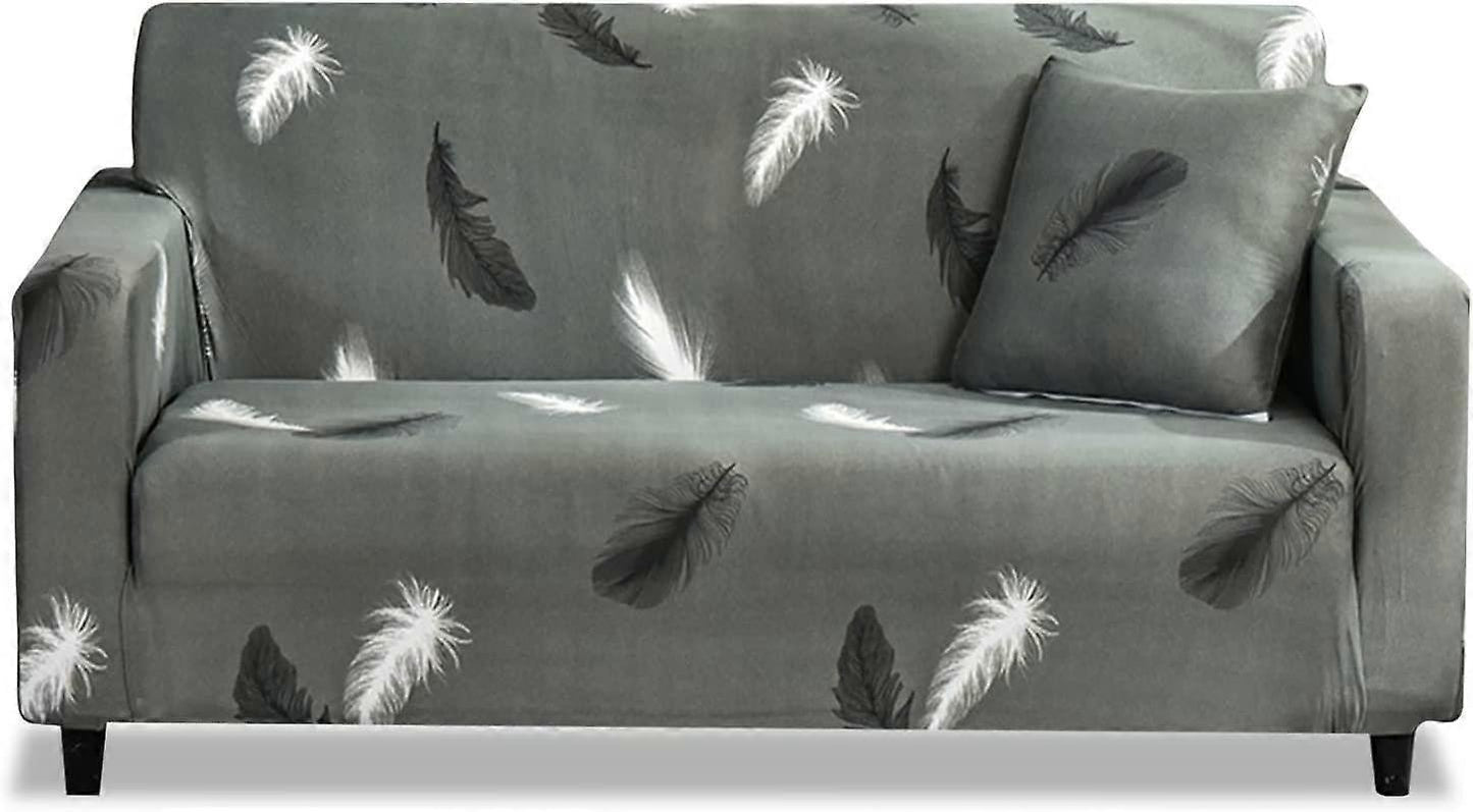2 Seater Jacquard Elastic Sofa Cover Anti-Slip Stretch Slipcover V1263-JX-3540