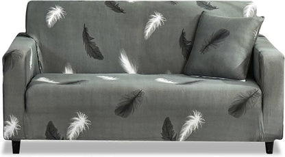 2 Seater Jacquard Elastic Sofa Cover Anti-Slip Stretch Slipcover V1263-JX-3540