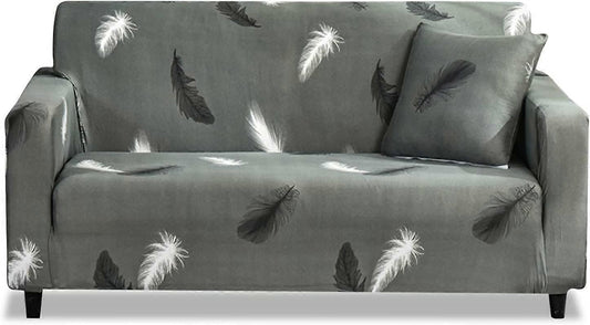2 Seater Jacquard Elastic Sofa Cover Anti-Slip Stretch Slipcover V1263-JX-3540