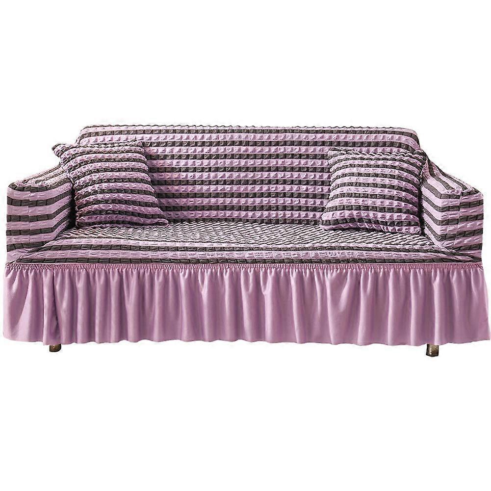 2 Seater High Elasticity Washable Sofa Cover Easy to Install Furniture Protector V1263-JX-3541