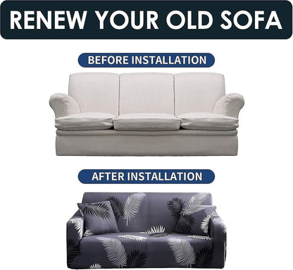 3 Seater Elastic Sofa Cover with Armrests Universal Sofa Protector V1263-JX-3546