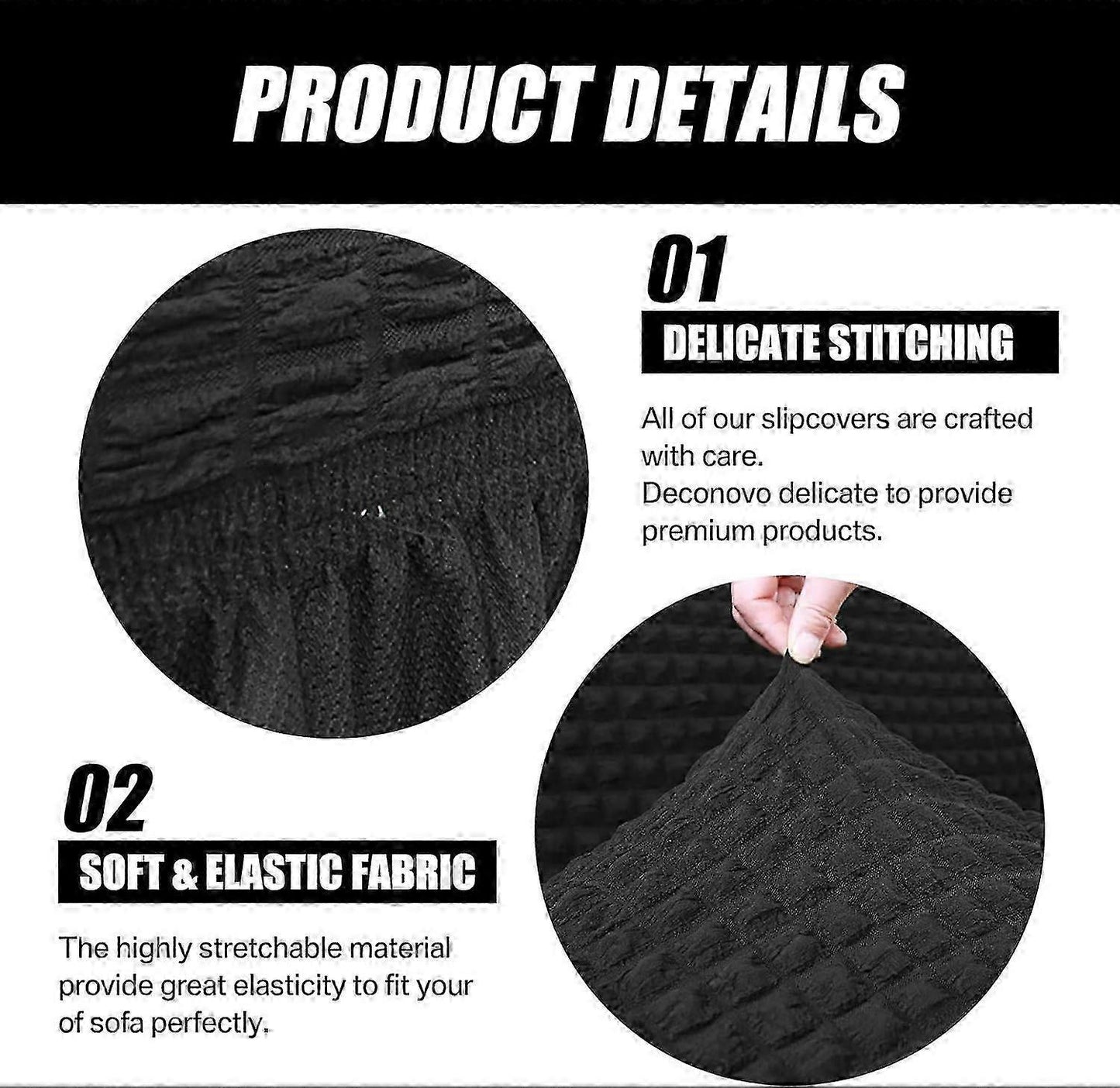 Elastic Non-Slip Sofa Cover Stretch Slipcover Couch Protector V1263-JX-3548