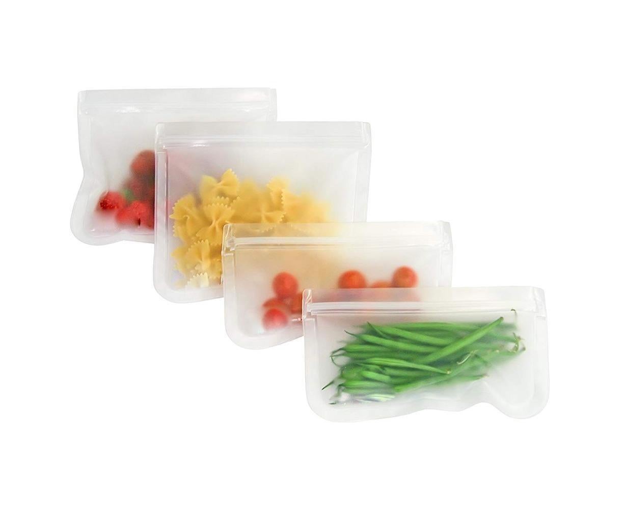 5Pcs Reusable Frosted Self Sealed Sandwiches Food Freezer Storage Bag Organizer V1263-JX-355