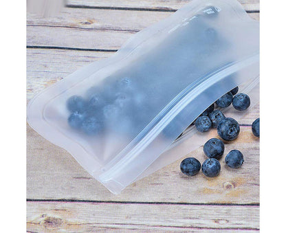 5Pcs Reusable Frosted Self Sealed Sandwiches Food Freezer Storage Bag Organizer V1263-JX-355