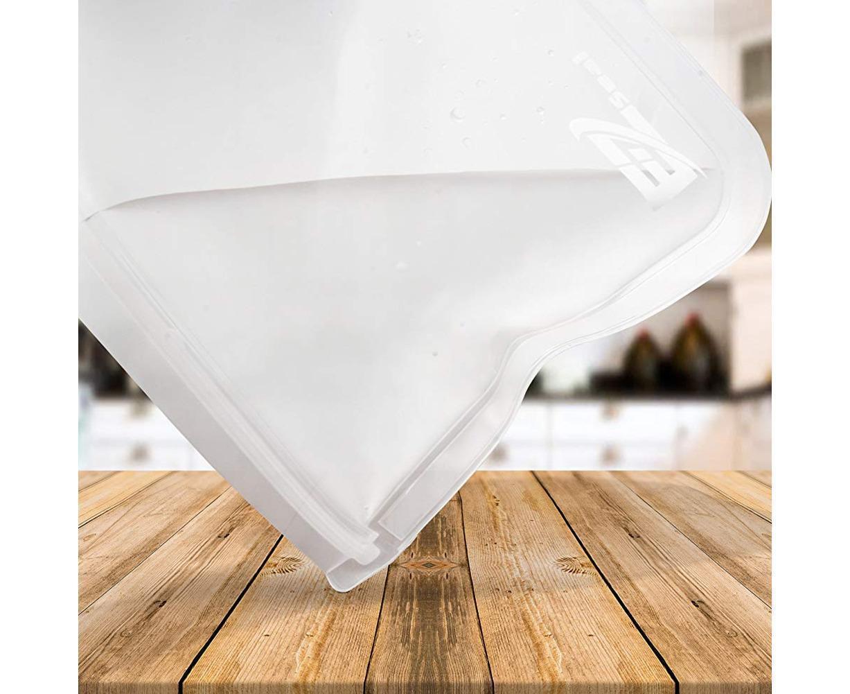 5Pcs Reusable Frosted Self Sealed Sandwiches Food Freezer Storage Bag Organizer V1263-JX-355