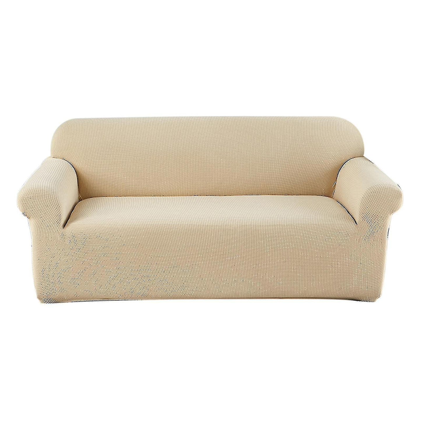 2 Seater Sofa Cushion Cover Sofa Towel Cloth Sofa Slipcover - Beige V1263-JX-3551