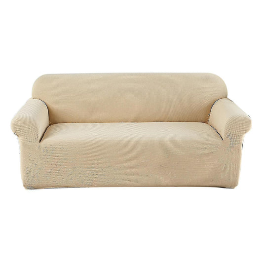 2 Seater Sofa Cushion Cover Sofa Towel Cloth Sofa Slipcover - Beige V1263-JX-3551