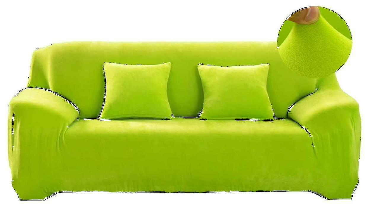 Stretch Velvet Sofa Cover 2 Seater Thick Slipcover 145-185cm V1263-JX-3559