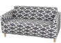 2 Seater Printed Stretch Sofa Cover Furniture Protector - Grey 145-185cm V1263-JX-3561