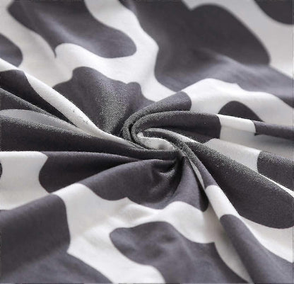 2 Seater Printed Stretch Sofa Cover Furniture Protector - Grey 145-185cm V1263-JX-3561