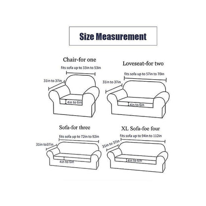 2 Seater Stretch Sofa Cover with Armrests 145-185cm V1263-JX-3562