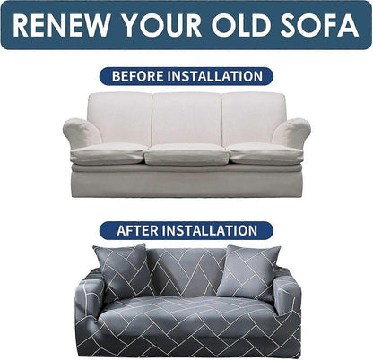 Stretch Sofa Cover 2 Seater with Armrests 110-160cm V1263-JX-3563