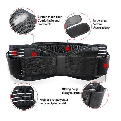 Snatch Bandage Waist Trainer Wrap - Adjustable Invisible Tummy Wrap V1263-JX-3567