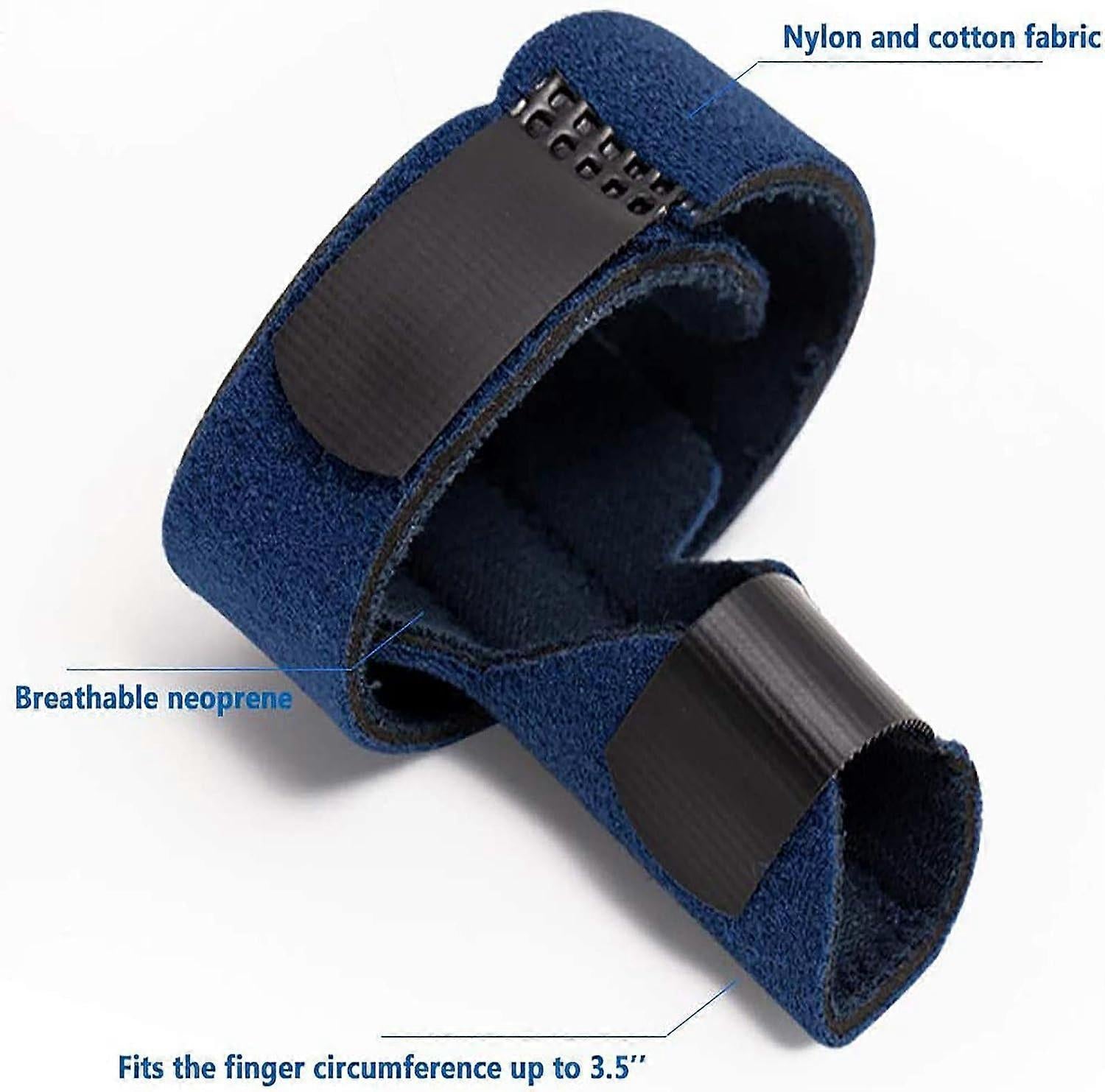 Finger Brace with Gel Sleeve - Adjustable Strap for Finger Support V1263-JX-3572