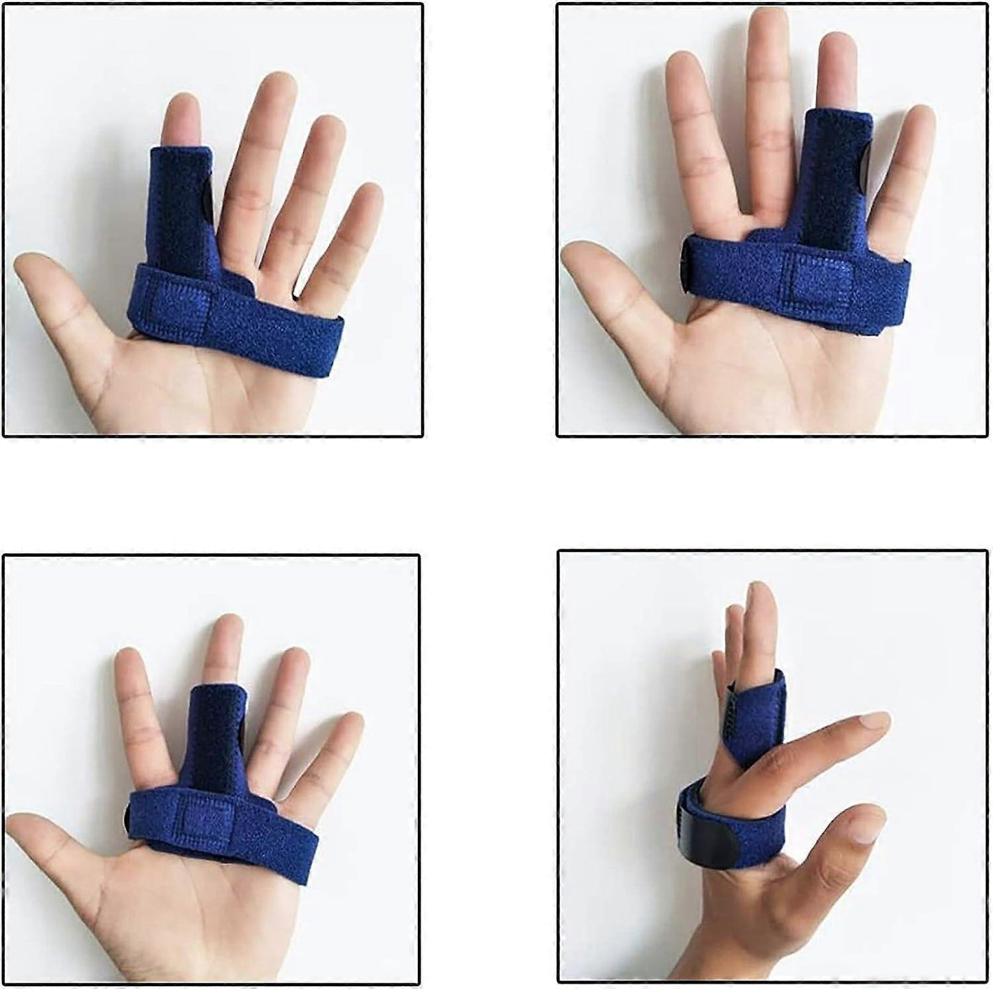 Finger Brace with Gel Sleeve - Adjustable Strap for Finger Support V1263-JX-3572