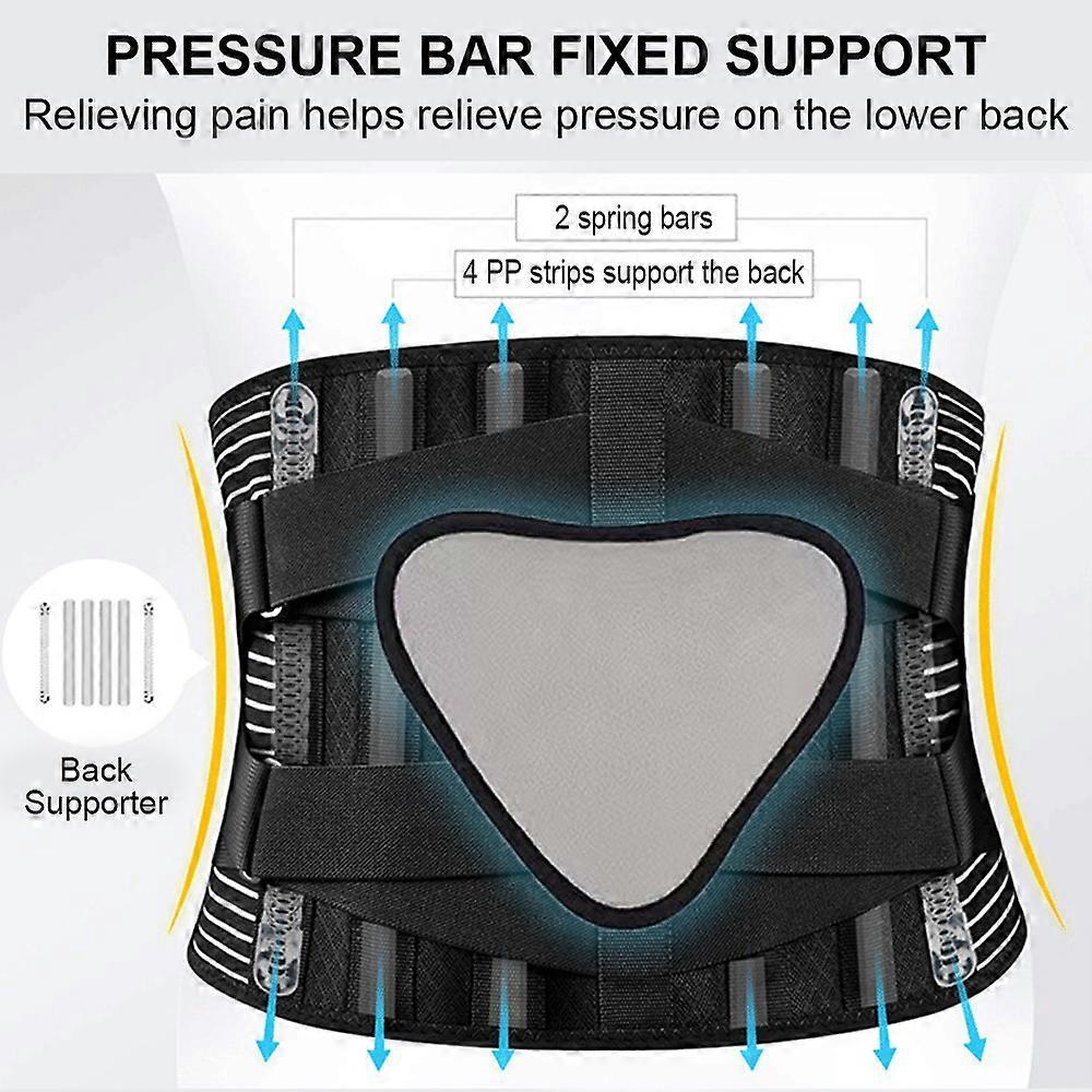 Non-slip Waist Belt - Breathable Lower Back Support Belt for Work L V1263-JX-3573