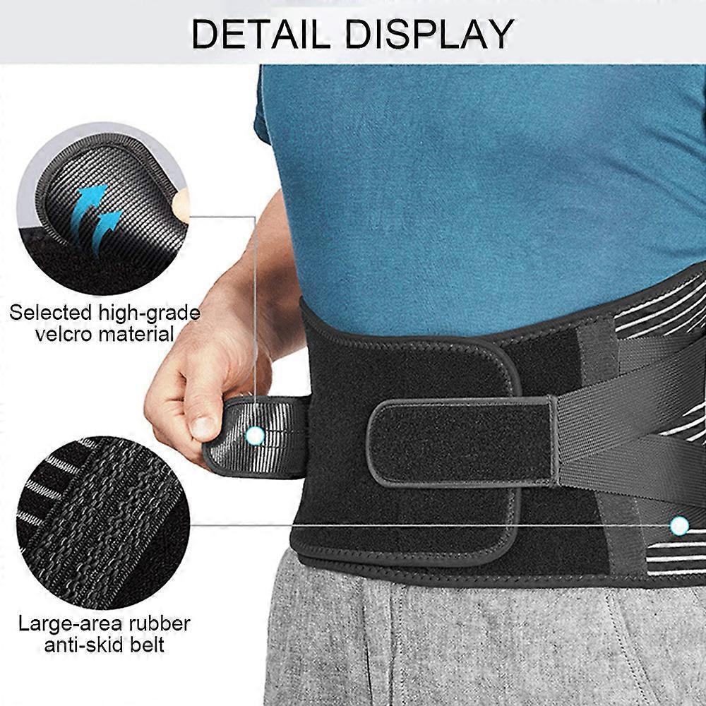Non-slip Waist Belt - Breathable Lower Back Support Belt for Work L V1263-JX-3573