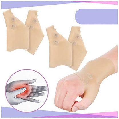 Gel Wrist & Thumb Brace - Waterproof Silicone Support for Typing & Pain Relief V1263-JX-3582