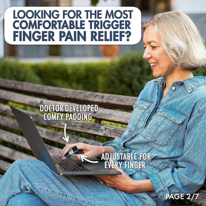 Doctor-Developed Trigger Finger Splint - Fits Index, Middle, Ring Fingers V1263-JX-3584