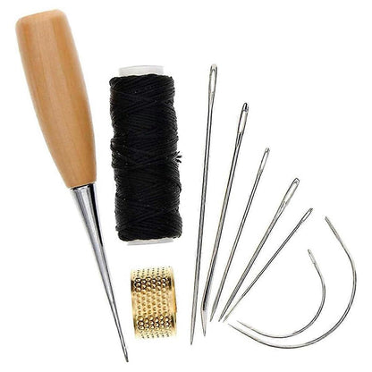 Sewing Awl Set - Leather Craft Stitching Tools for DIY Shoe Repair & Leather Projects V1263-JX-3587
