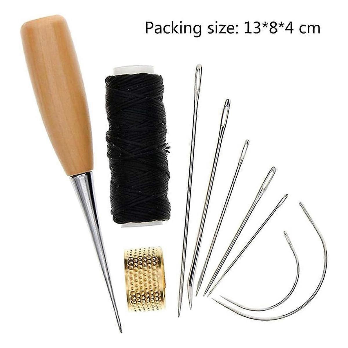 Sewing Awl Set - Leather Craft Stitching Tools for DIY Shoe Repair & Leather Projects V1263-JX-3587