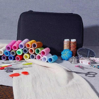 98pcs Sewing Kit - Multi-Color Threads, Needles, Scissors, Tape & Splitter V1263-JX-3588