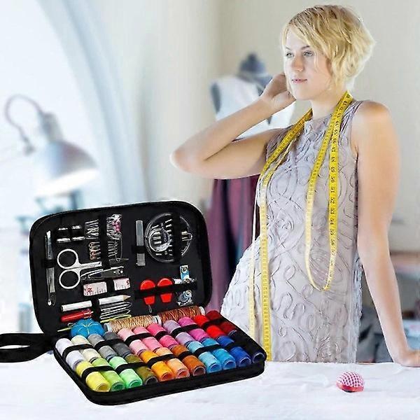 98pcs Sewing Kit - Multi-Color Threads, Needles, Scissors, Tape & Splitter V1263-JX-3588